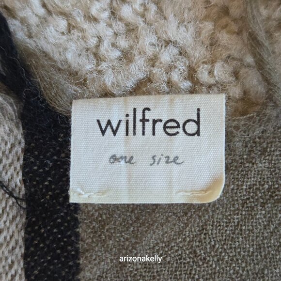 HUGE Wilfred Wool Stripe Blanket Scarf *FLAW* Aritzia - Picture 10 of 13